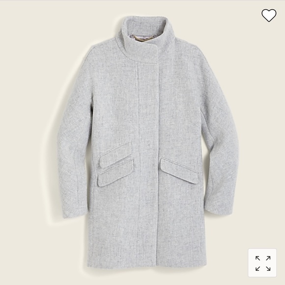 NWT J. Crew Cocoon Coat in Italian stadium-cloth wool - Picture 1 of 9